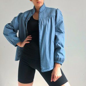vintage 80's light blue jacket/ windbreaker